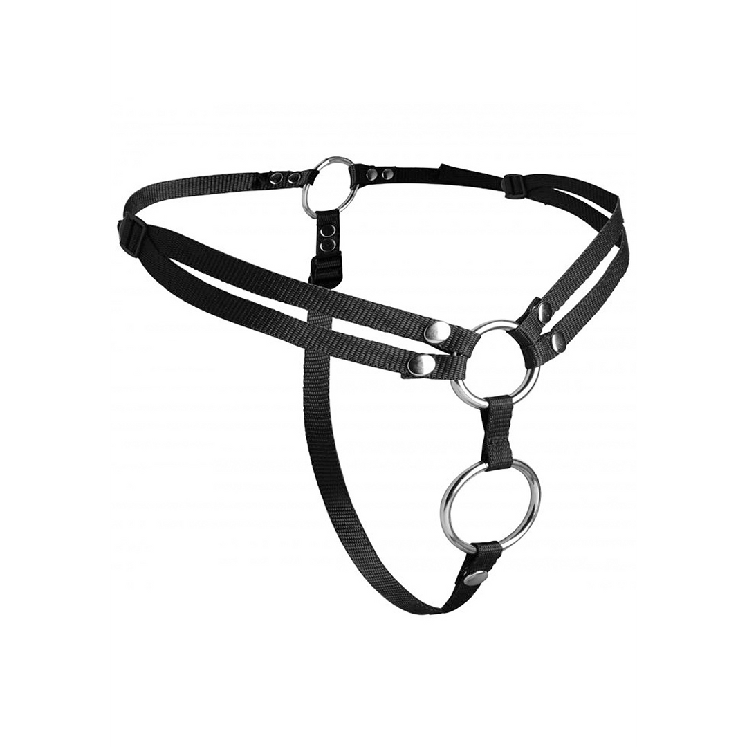 Xr brands Unity - Double Penetration Strap-On Harness Unity - Dubbelpenetratie Strap-On Harnas (848518015396)