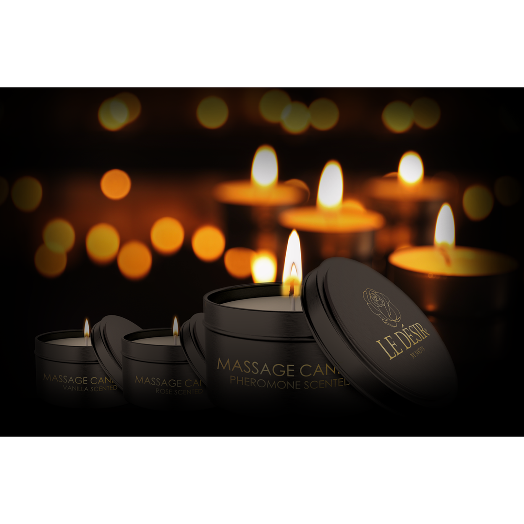 Le désir by shots Erotische Massagekaars - Rozengeur (7423522521571)