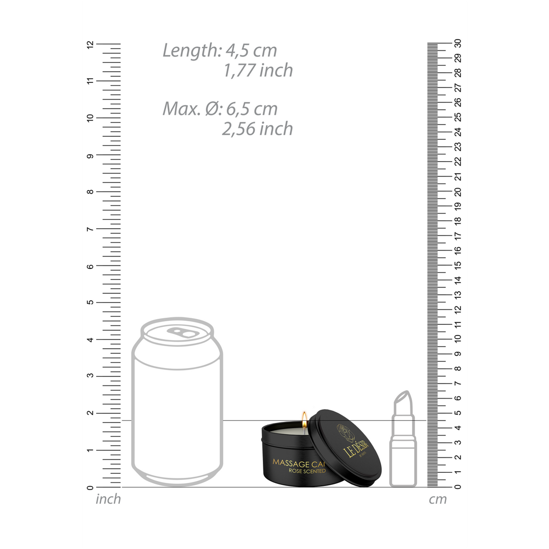 Le désir by shots Erotische Massagekaars - Rozengeur (7423522521571)