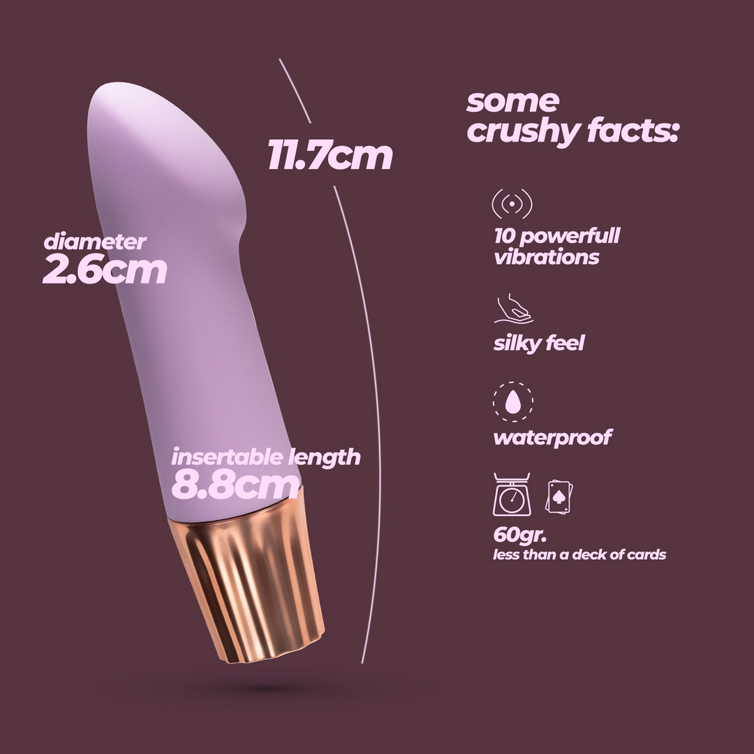 Crushious Mellow Angler - Mini G-Spot Vibrator - Lavendel (7403254161313)