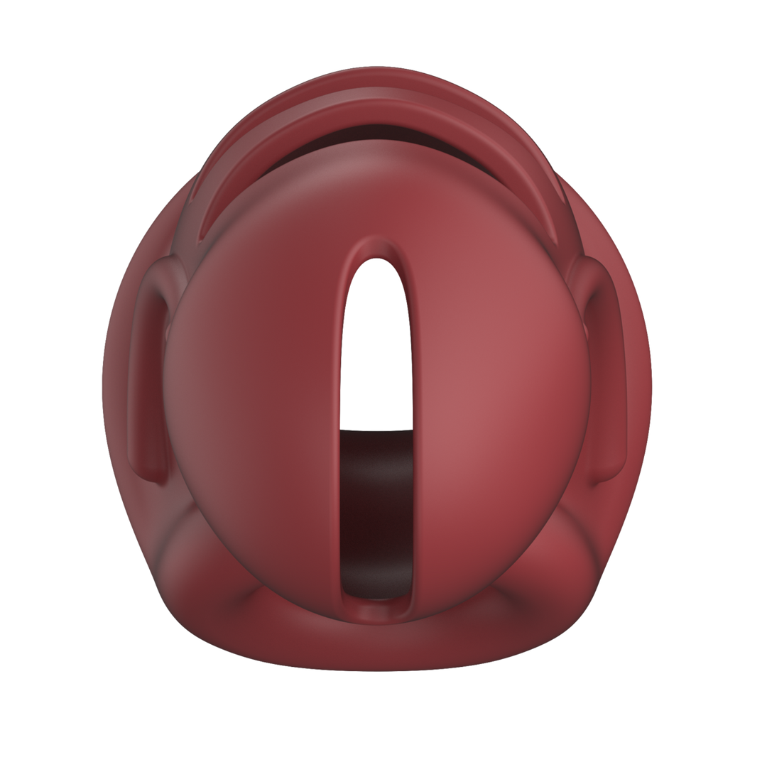 Mancage by shots Model 28 - Ultra Soft Silicone Chastity Cage - Rood (8714273051325)