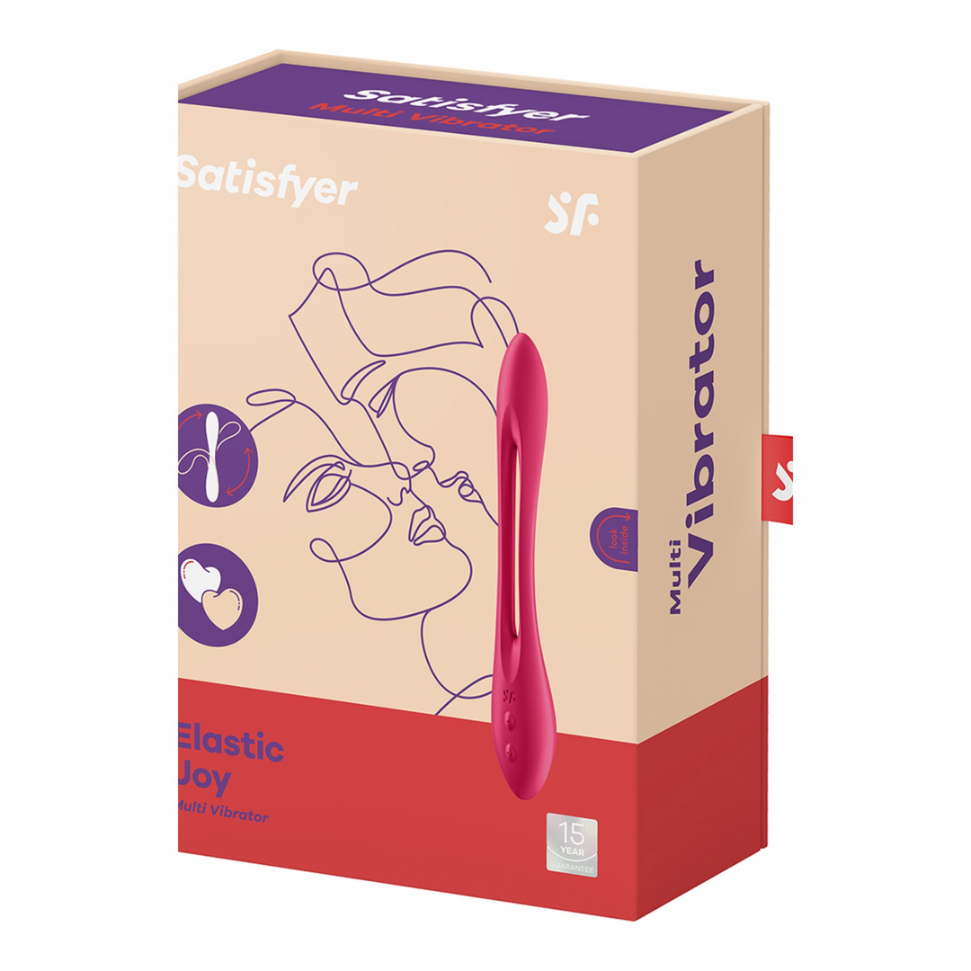 Satisfyer Elastic Joy - Buigbare Multifunctionele Massager - Rood (4061504007595)