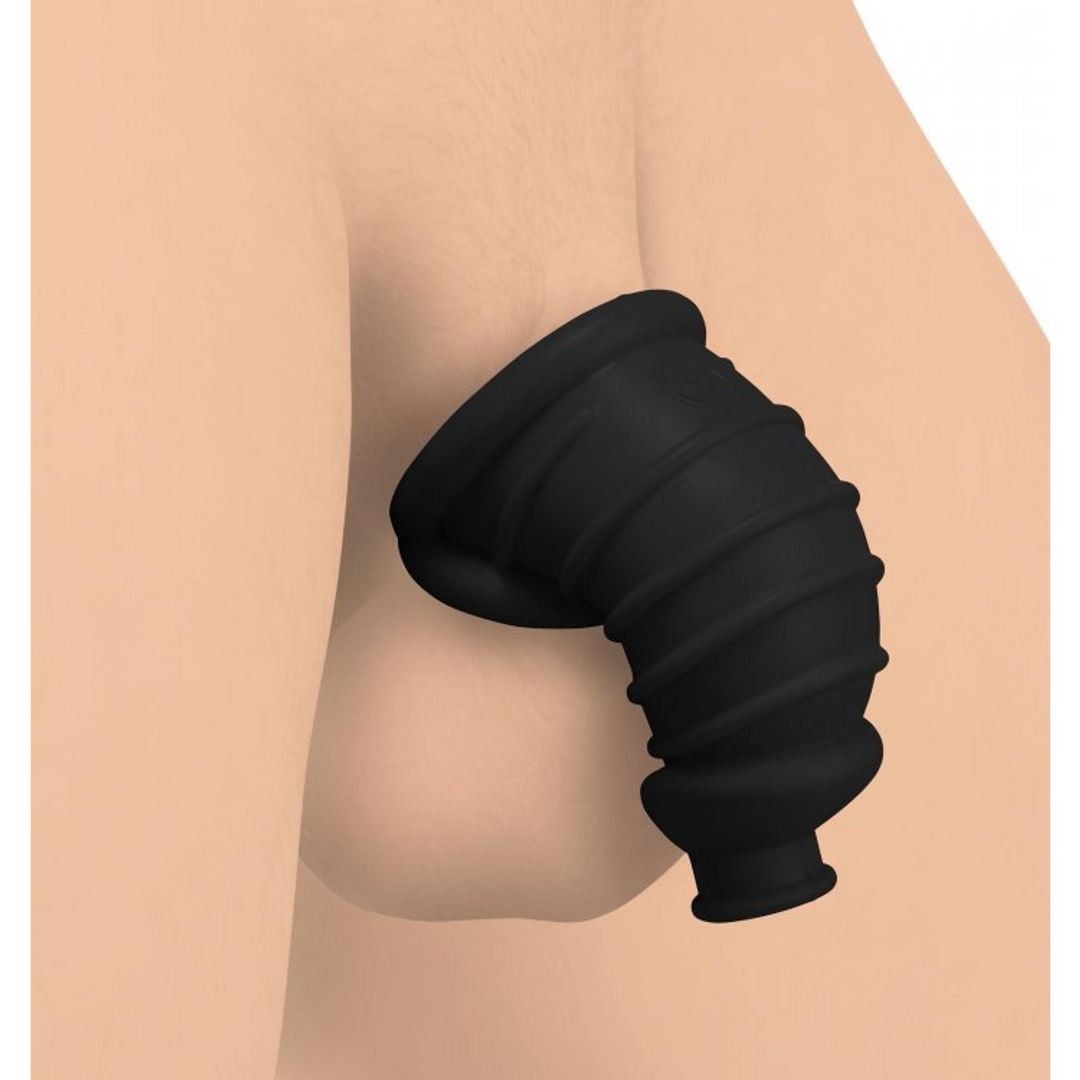 Xr brands Donkere Kamer - Silicone Chastity Cage (848518043528)
