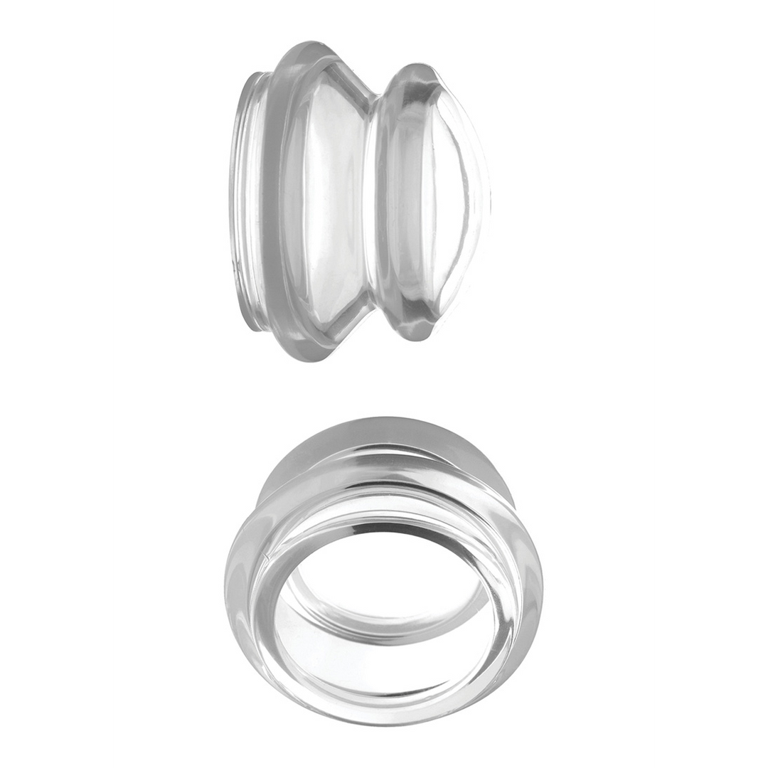 Xr brands Heldere Plungers - Silicone Nipple Suckers - L (848518036599)