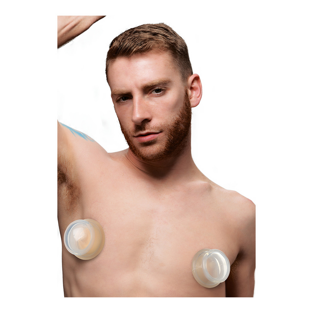 Xr brands Heldere Plungers - Silicone Nipple Suckers - L (848518036599)