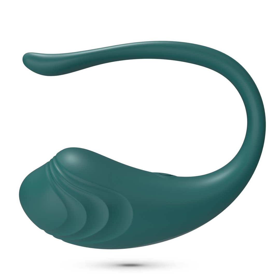 Crushious Tamago - Oplaadbaar Vibrerend Ei met Afstandsbediening - Smaragd (7403254159617)