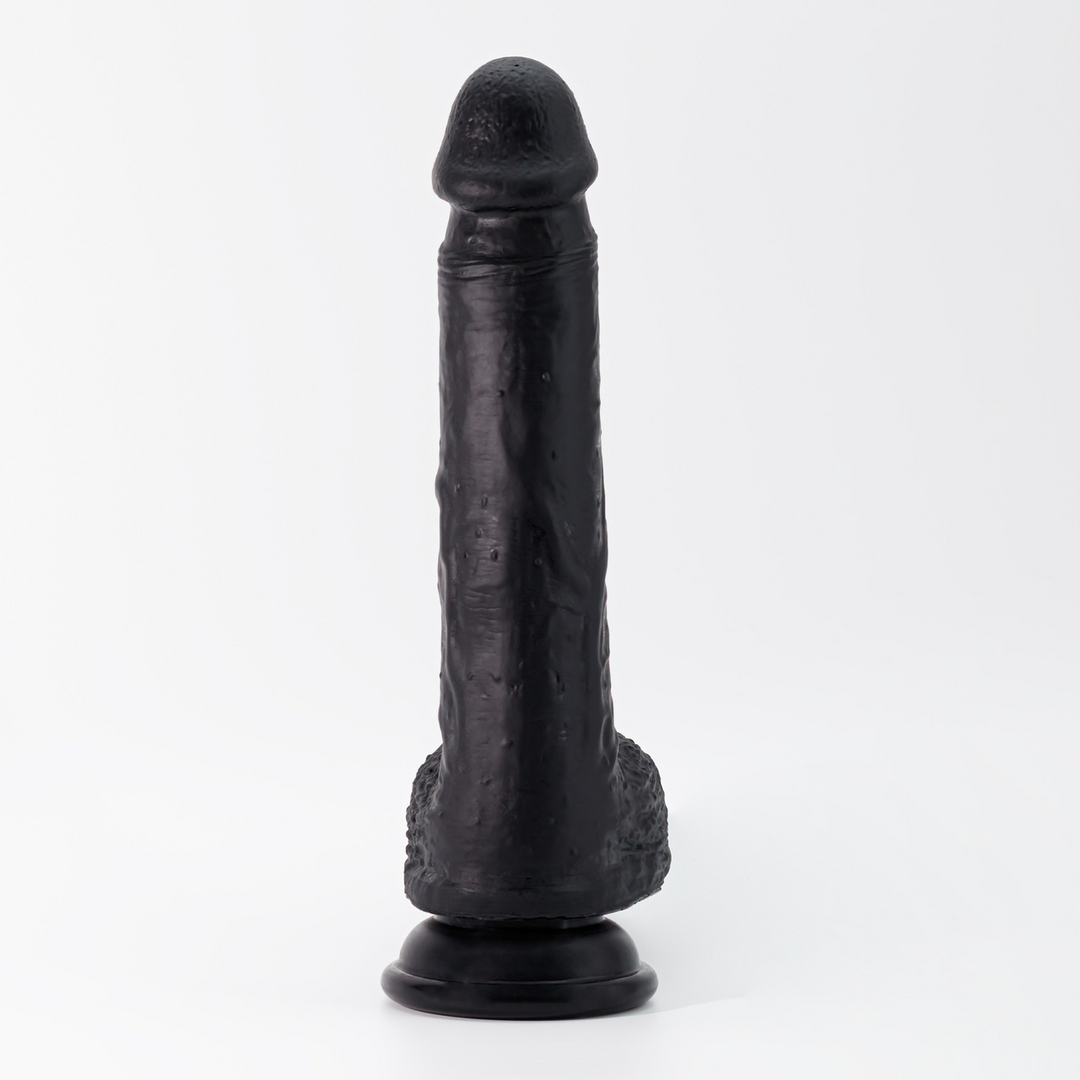 Crushious Inviktus - Vloeibare Silicoon Dildo - 8 / 22 cm - Zwart (7403254159303)
