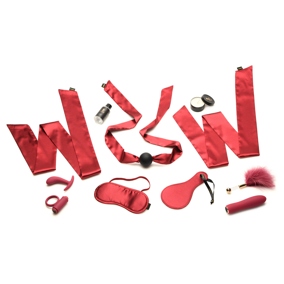 Xr brands Lover's Bondage Massage Set - Rood (848518053114)
