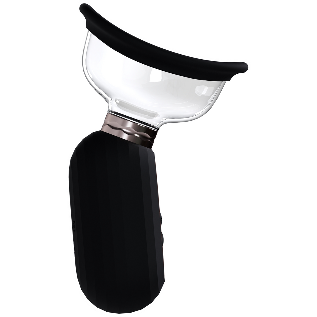 Pumped by shots Dazzling - Oplaadbare Vulva en Borst Pomp - Zwart (8714273055392)