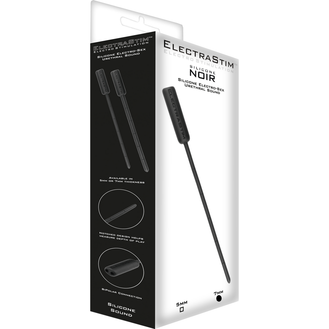 Electrastim Silicone Noir Flexibel Geluid - 7mm - Zwart (609224031991)