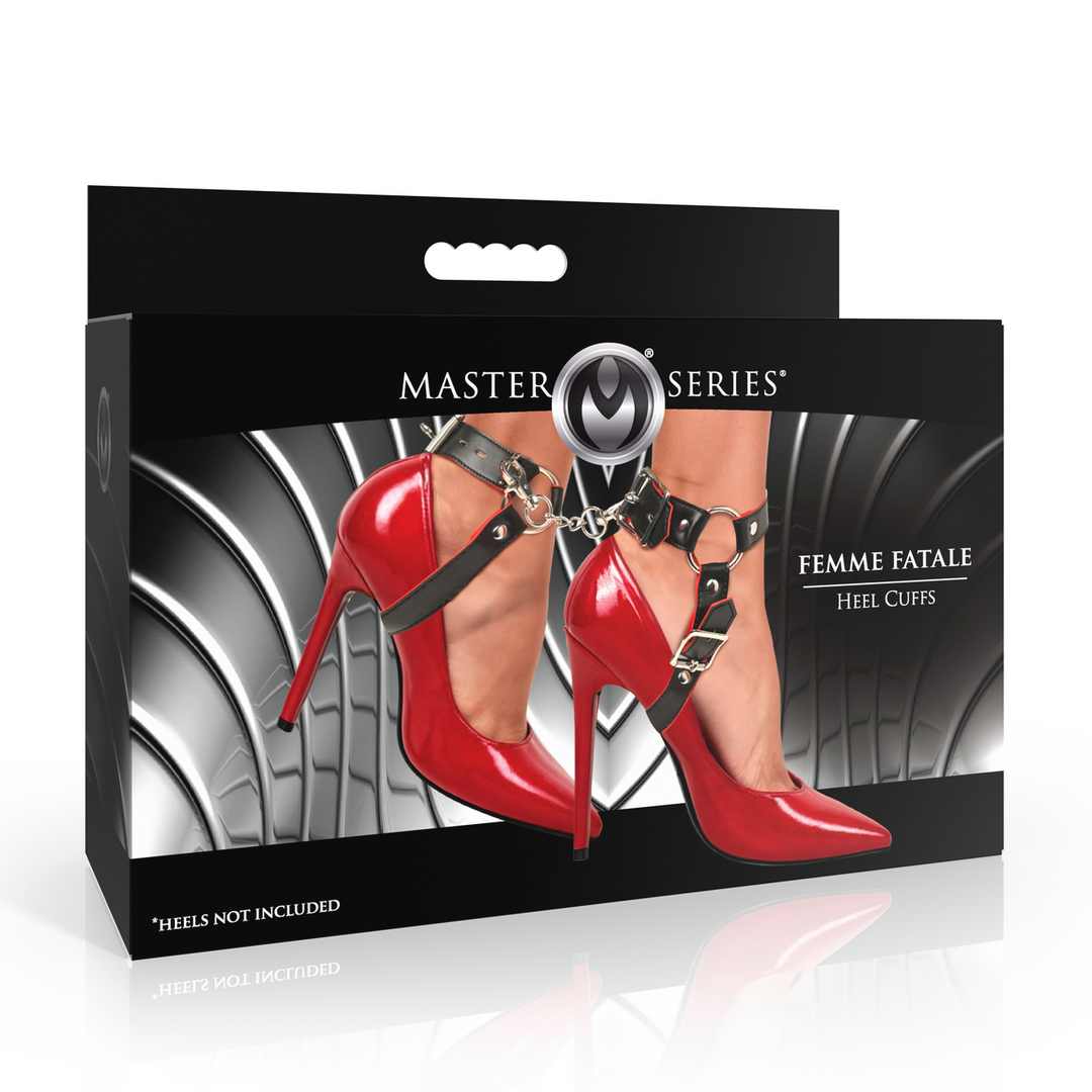Xr brands Femme Fatale - Hakmanchetten - Zwart/Rood (848518058577)