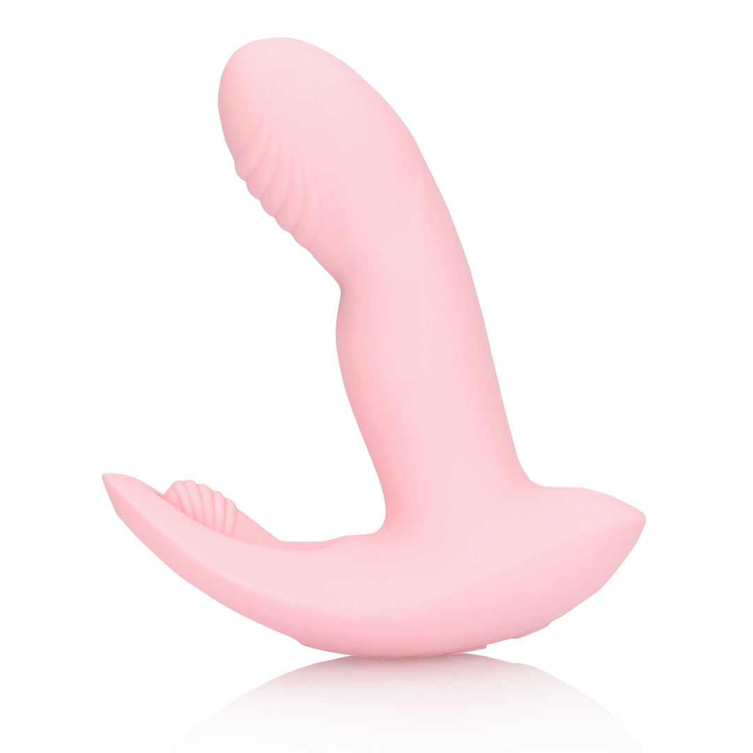 Loveline by shots Draagbare Vinger Beweging Vibrator met Afstandsbediening - Cherry Chiffon (8714273049193)