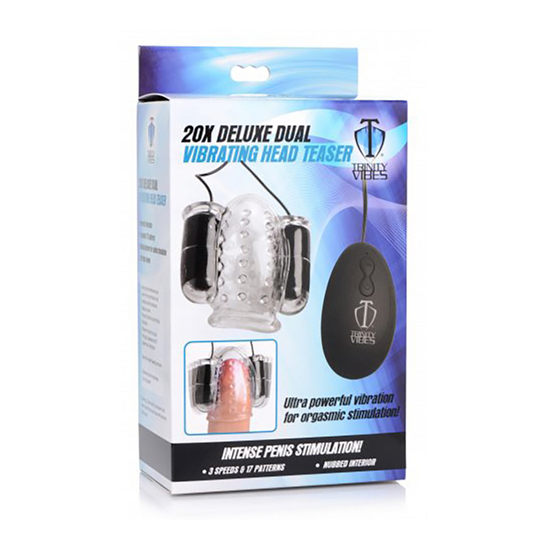 Xr brands Deluxe Dual Vibrating Head Teaser (848518043054)
