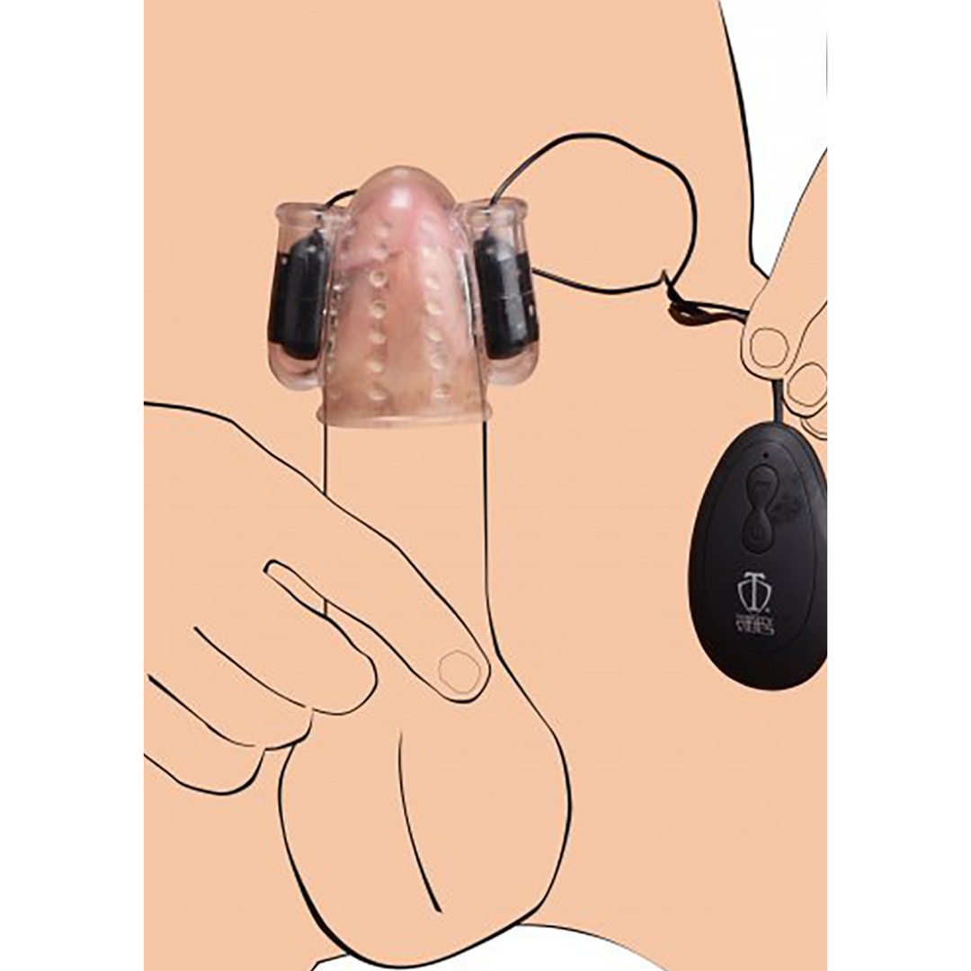 Xr brands Deluxe Dual Vibrating Head Teaser (848518043054)