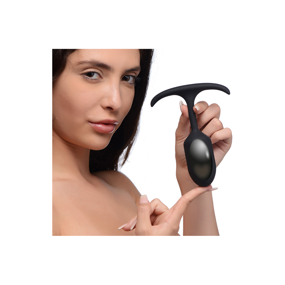 Xr brands Premium Siliconen Gewogen Anaalplug - Middelgroot (848518037886)