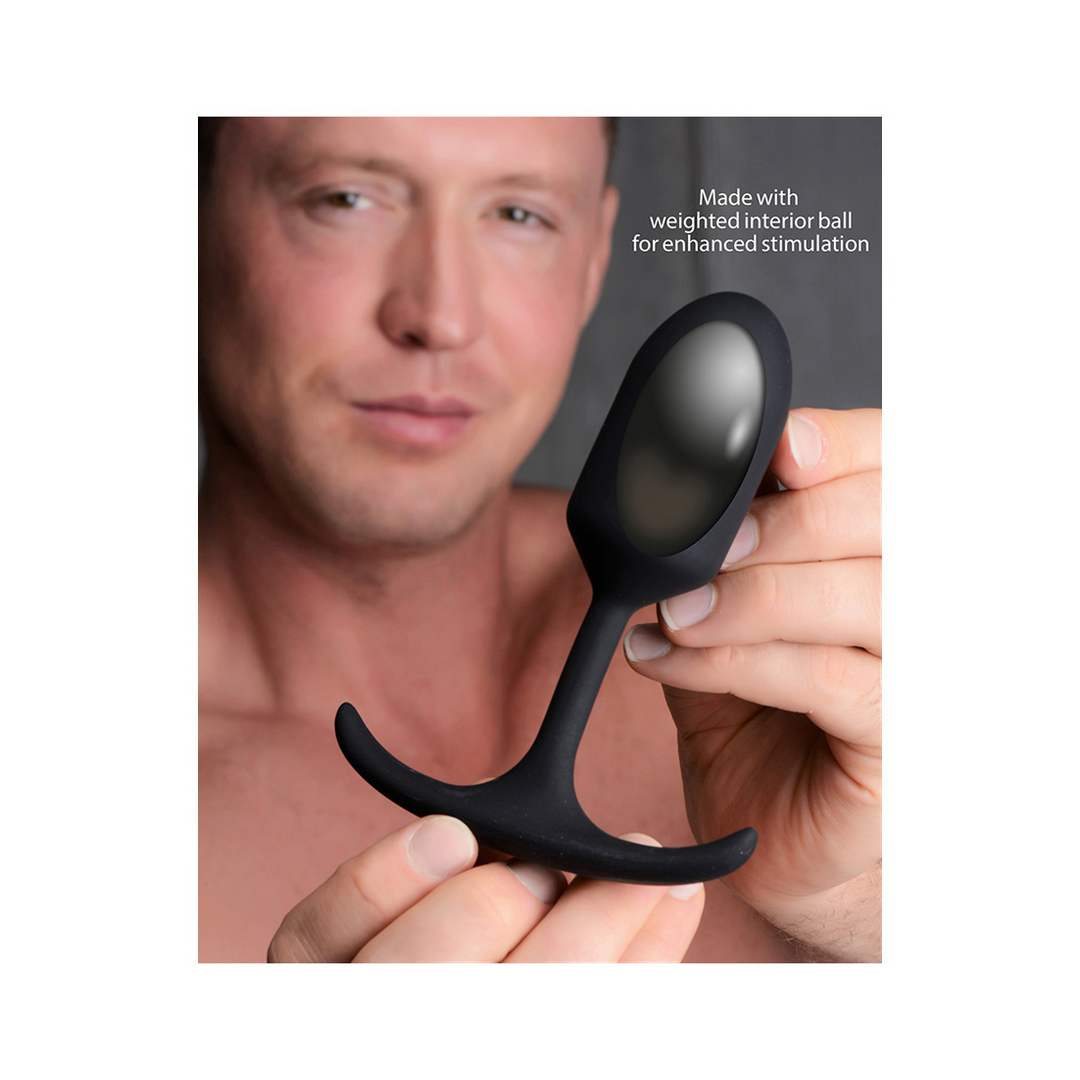 Xr brands Premium Siliconen Gewogen Anaalplug - Middelgroot (848518037886)
