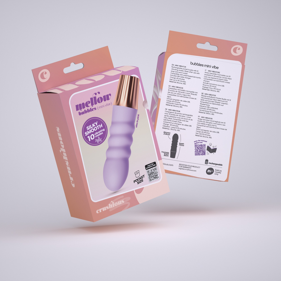 Crushious Mellow Bubbles - Mini Vibrator - Lavendel (7403254161276)