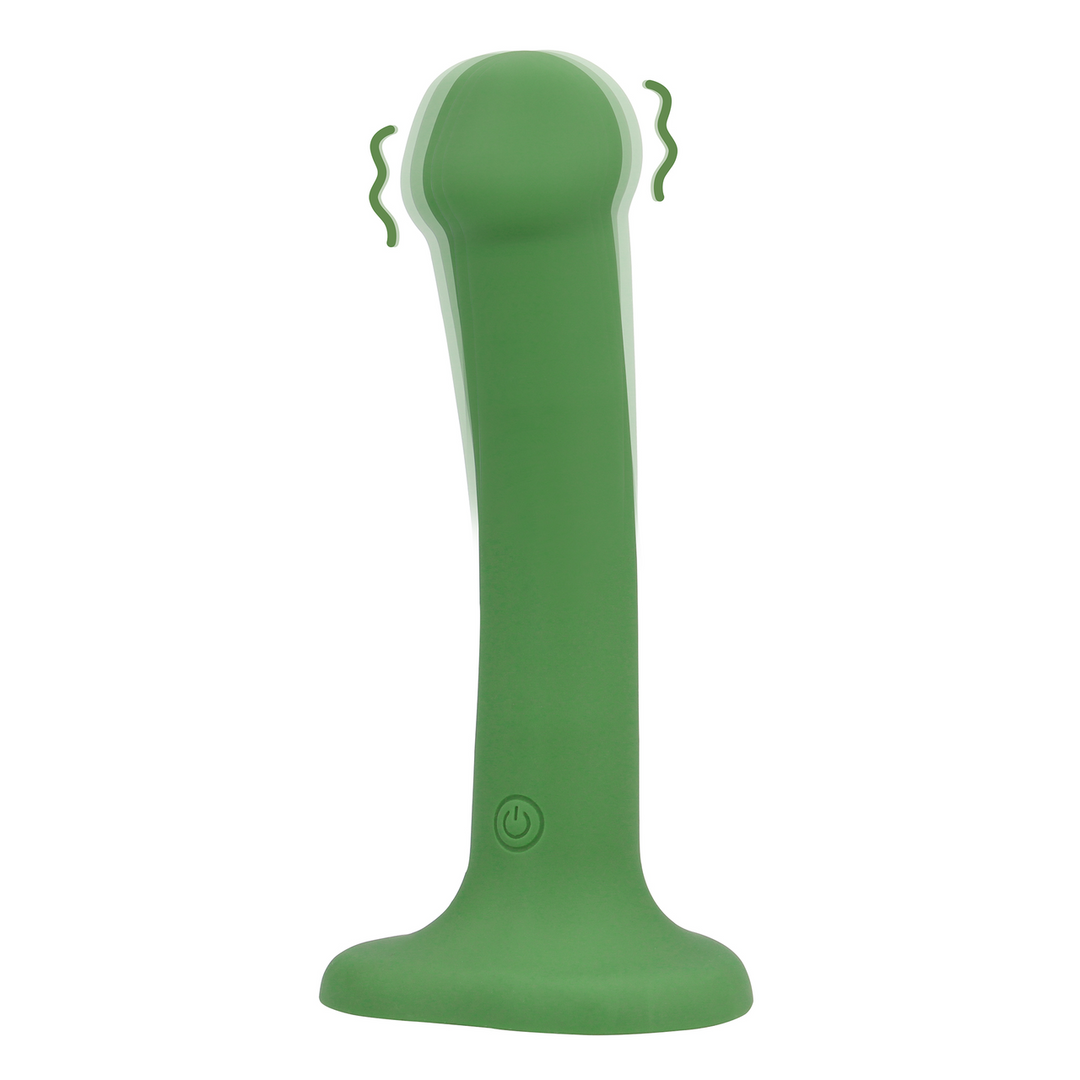 Loveline by shots Niet-Falisch Vibrerende Dildo - Klein - Bosgroen (8714273044952)