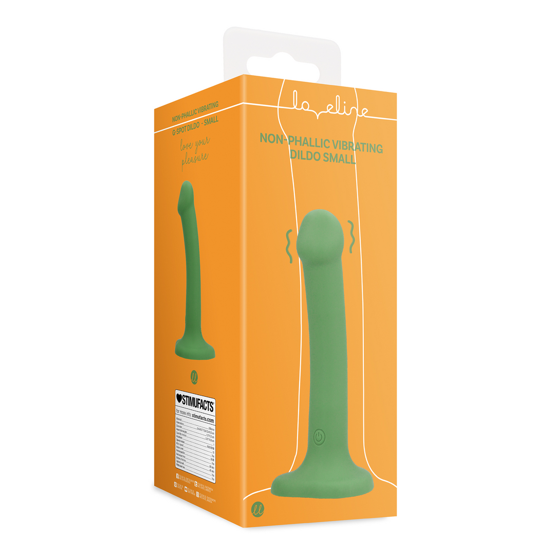 Loveline by shots Niet-Falisch Vibrerende Dildo - Klein - Bosgroen (8714273044952)