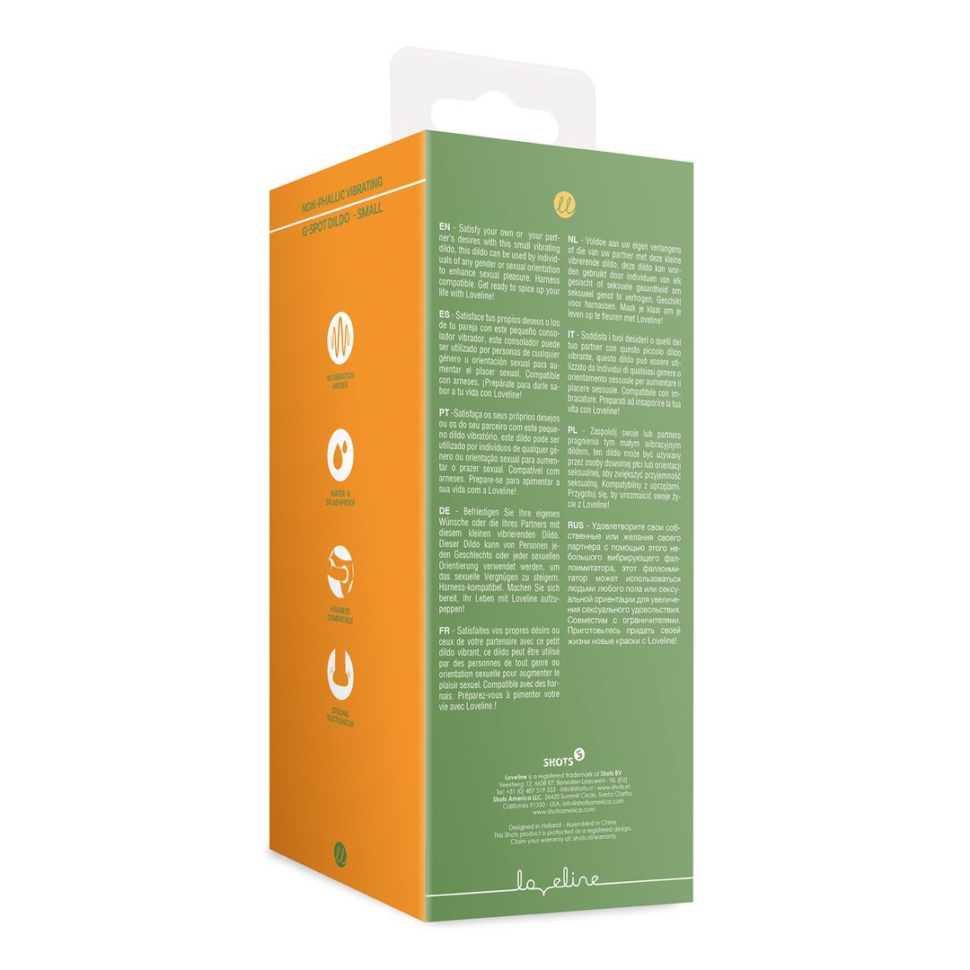 Loveline by shots Niet-Falisch Vibrerende Dildo - Klein - Bosgroen (8714273044952)