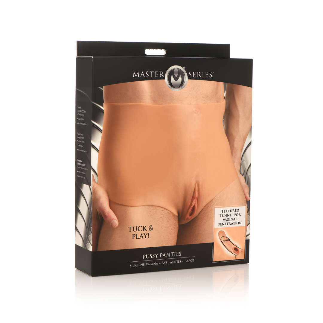 Xr brands Pussy Panties - Siliconen Vagina en Ass Panties - L (848518052308)