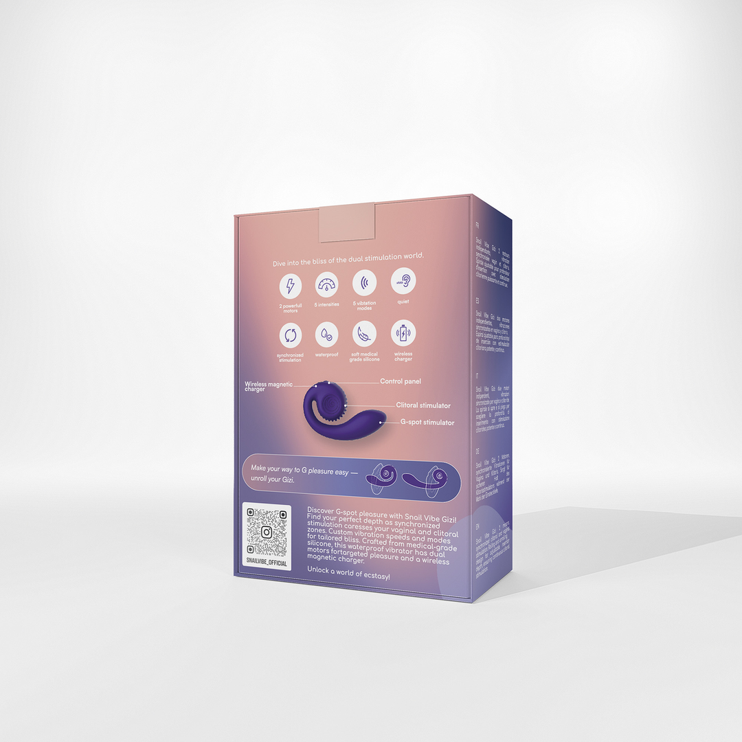 Snail vibe GIZI - Dual G-Spot Stimulator - Purple (8720615764778)