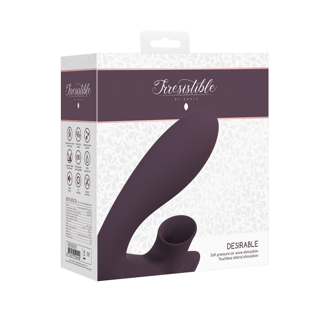 Irresistible by shots Verlangenswaardig - Buigbare Luchtpuls Vibrator (8714273549440)