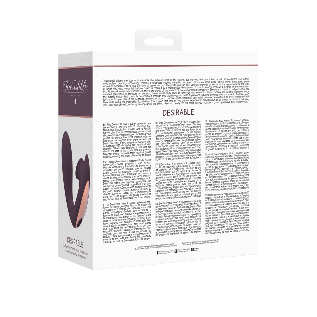 Irresistible by shots Verlangenswaardig - Buigbare Luchtpuls Vibrator (8714273549440)