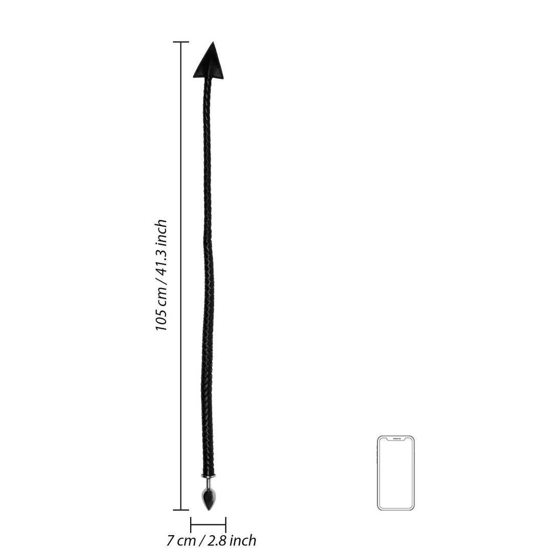 Ouch! by shots Metaal Anal Plug Devil's Tail - Zwart (8714273048042)