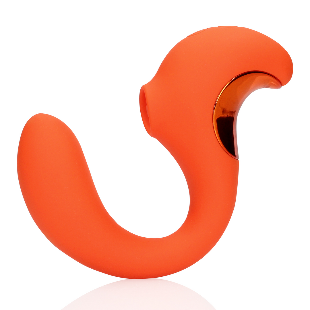 Loveline by shots G-Spot Vibrator met Clitorale Pulse Wave - Untamed Orange (8714273049292)