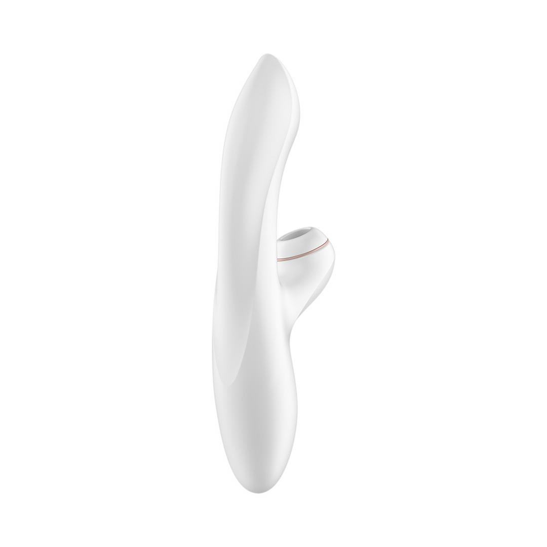 Satisfyer Pro Plus - G-Spot Air Pulse Stimulator en Vibratie - Wit/Roze Goud (4049369015504)