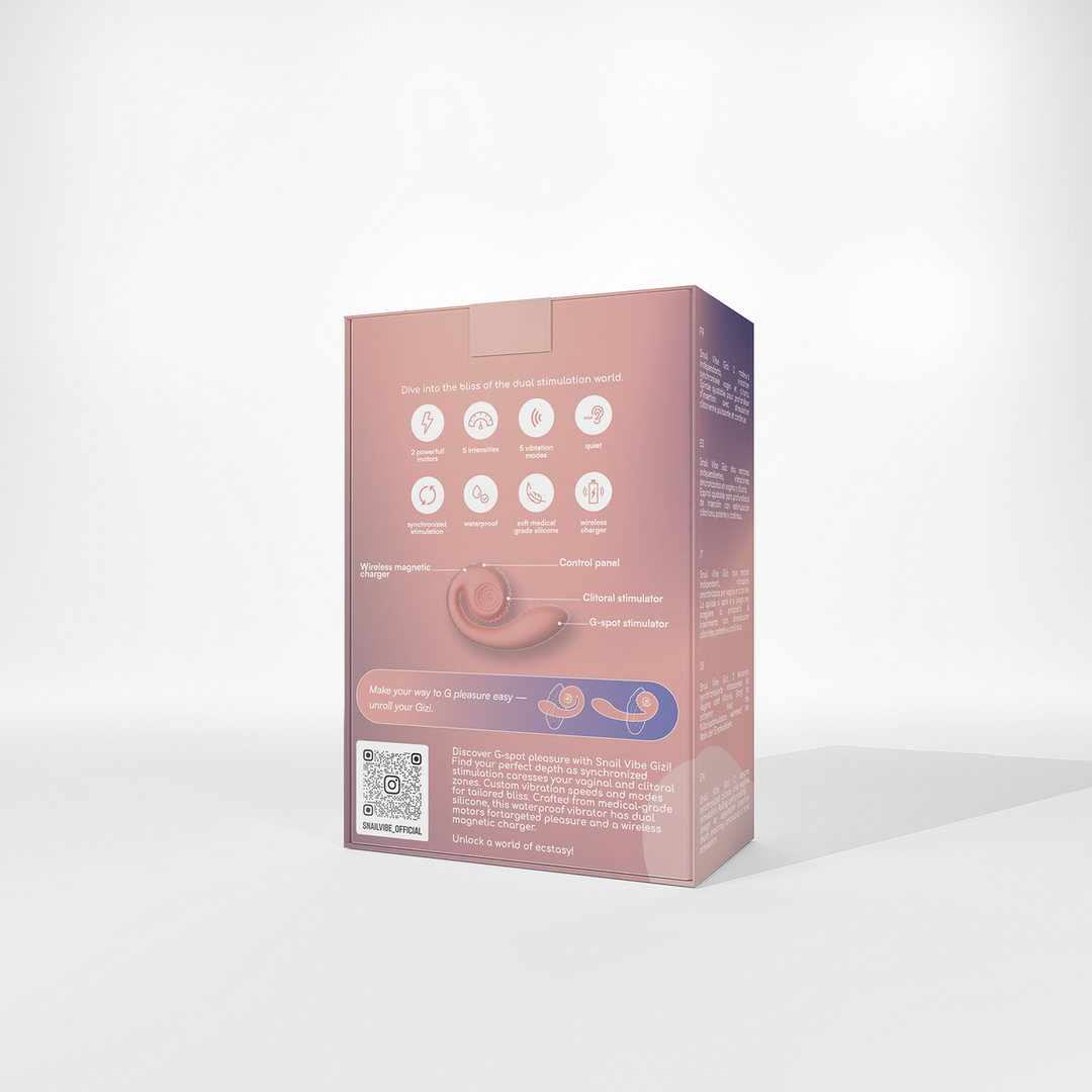 Snail vibe GIZI - Dual G-Spot Stimulator - Peachy Pink (8720615764785)