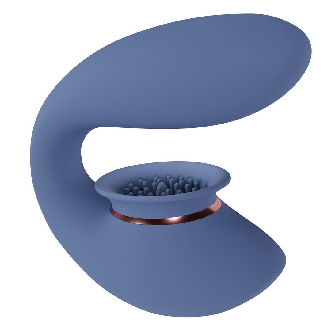 Innovation by shots Twitch 3 - Oplaadbare Vibrator en Suction - Blauw/Grijs (8714273054975)