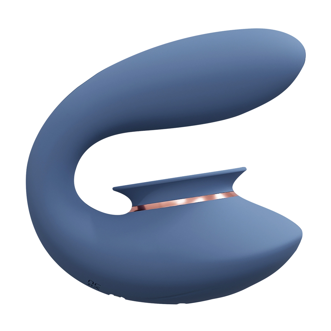 Innovation by shots Twitch 3 - Oplaadbare Vibrator en Suction - Blauw/Grijs (8714273054975)