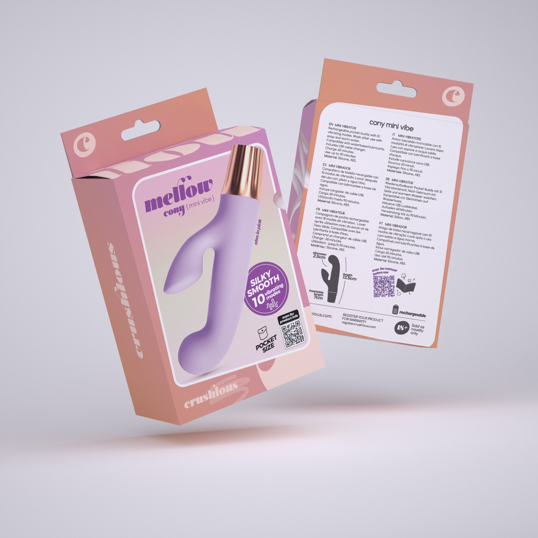 Crushious Mellow Cony - Mini Konijn Vibrator - Lavendel (7403254161238)