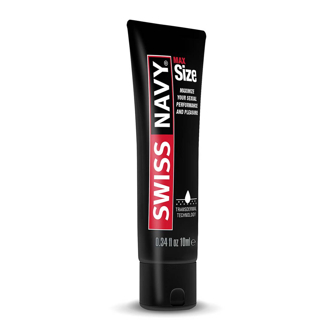 Swiss navy MAX Size - Enhancement Creme voor Mannen - Fishbowl - 50 Stuks (699439004798)