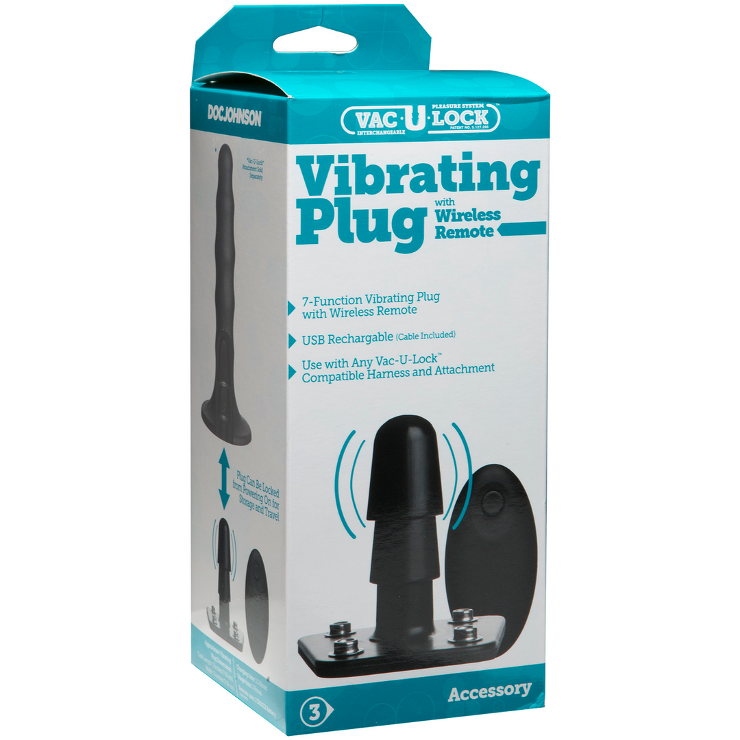 Doc johnson Vibrerende Plug met Draadloze Afstandsbediening (782421069056)
