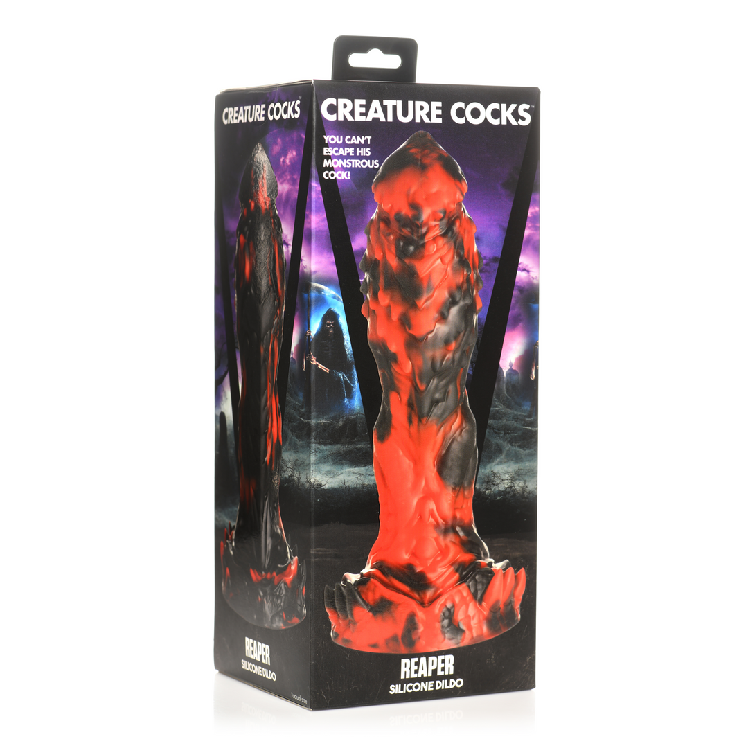 Xr brands Grim Reaper - Siliconen Dildo - Rood/Zwart (848518053213)