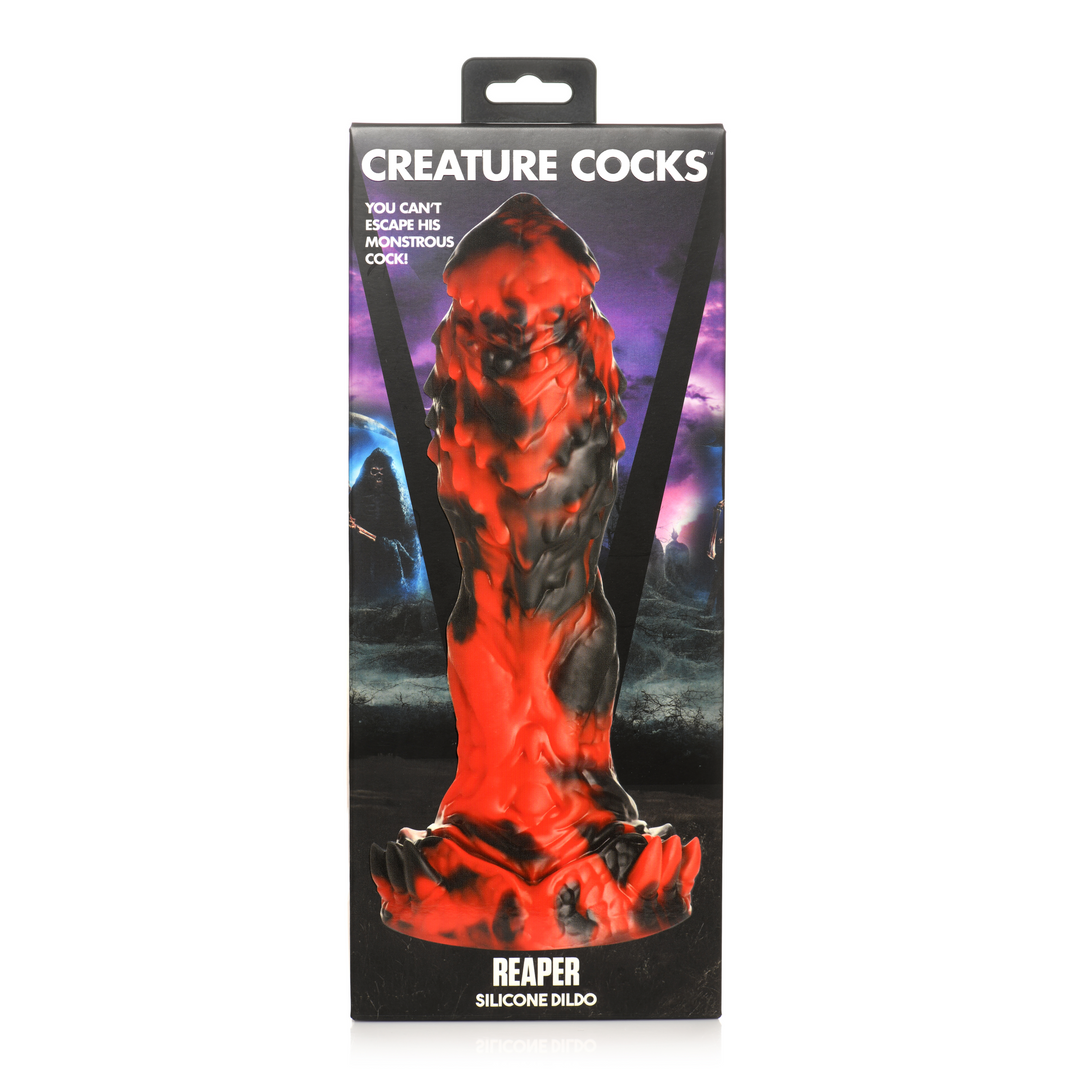 Xr brands Grim Reaper - Siliconen Dildo - Rood/Zwart (848518053213)