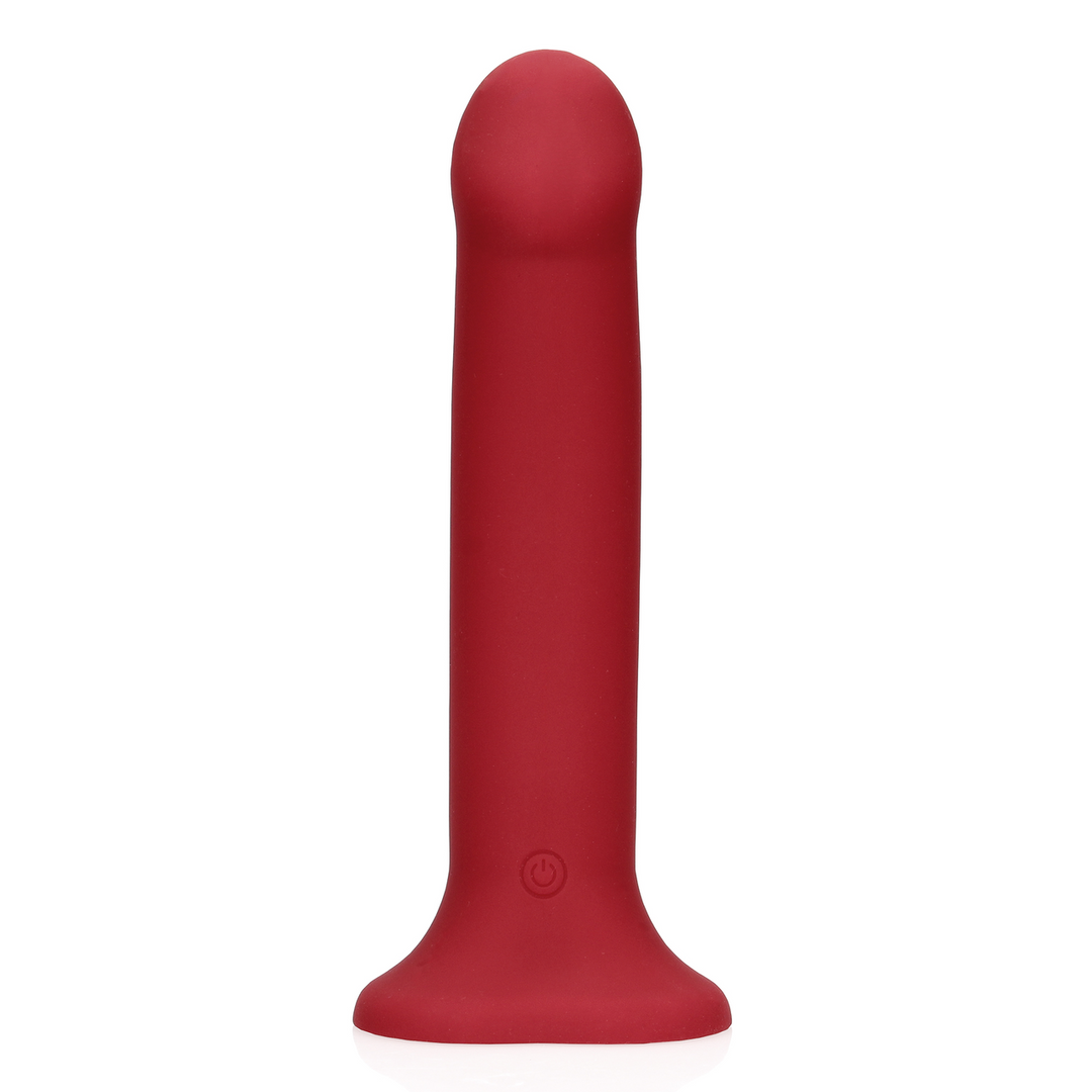 Loveline by shots Non-Phallic Vibrerende Dildo - Groot - Framboos Rood (8714273044976)