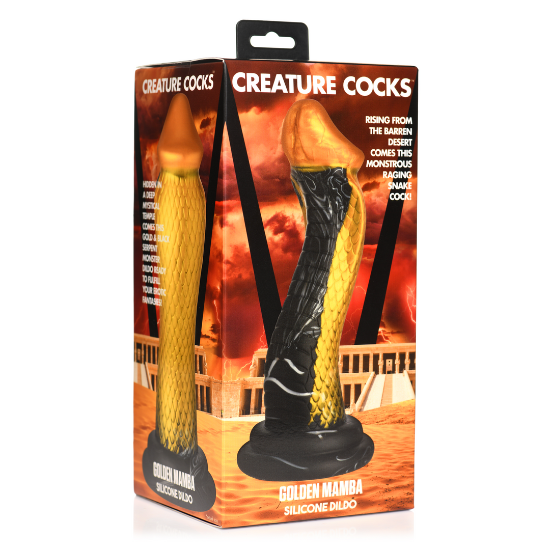 Xr brands Gouden Slang - Siliconen Dildo (848518053220)
