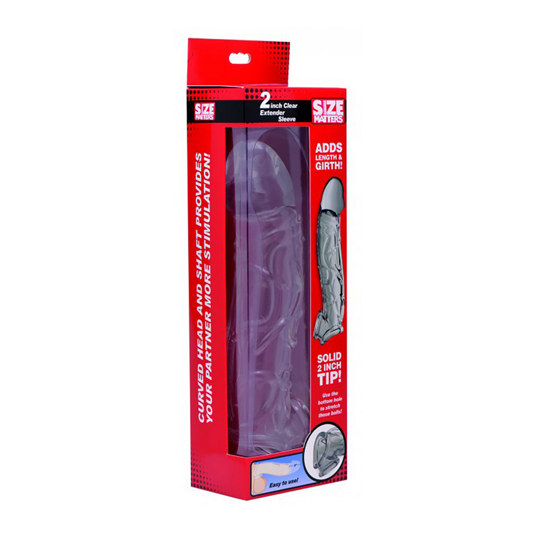 Xr brands Transparante Penis Sleeve - 2 / 5 cm (848518031396)