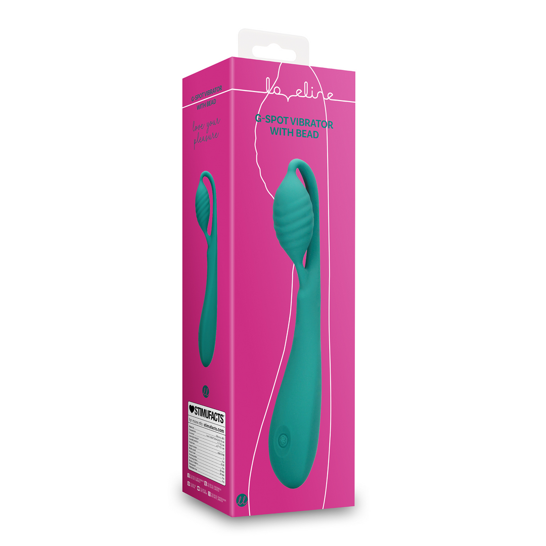 Loveline by shots G-Spot Vibrator met Parels - Blauw Groen (8714273049087)