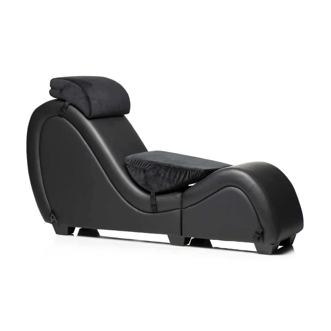 Xr brands Kinky Sex Chaise met Love Pillows - Zwart (848518052612)