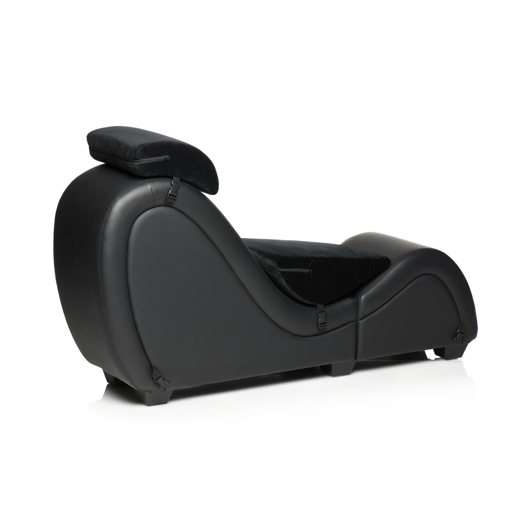 Xr brands Kinky Sex Chaise met Love Pillows - Zwart (848518052612)