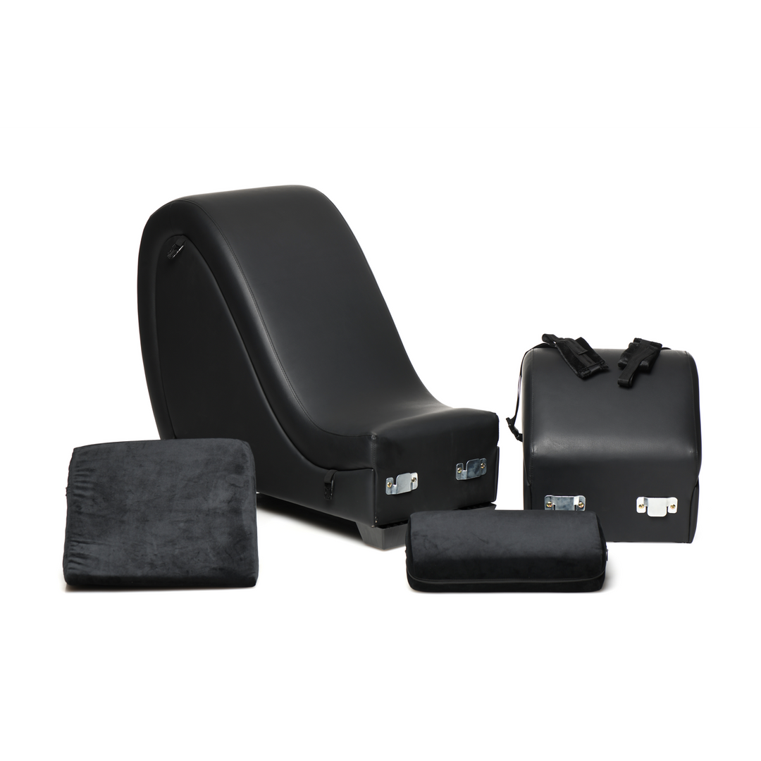 Xr brands Kinky Sex Chaise met Love Pillows - Zwart (848518052612)