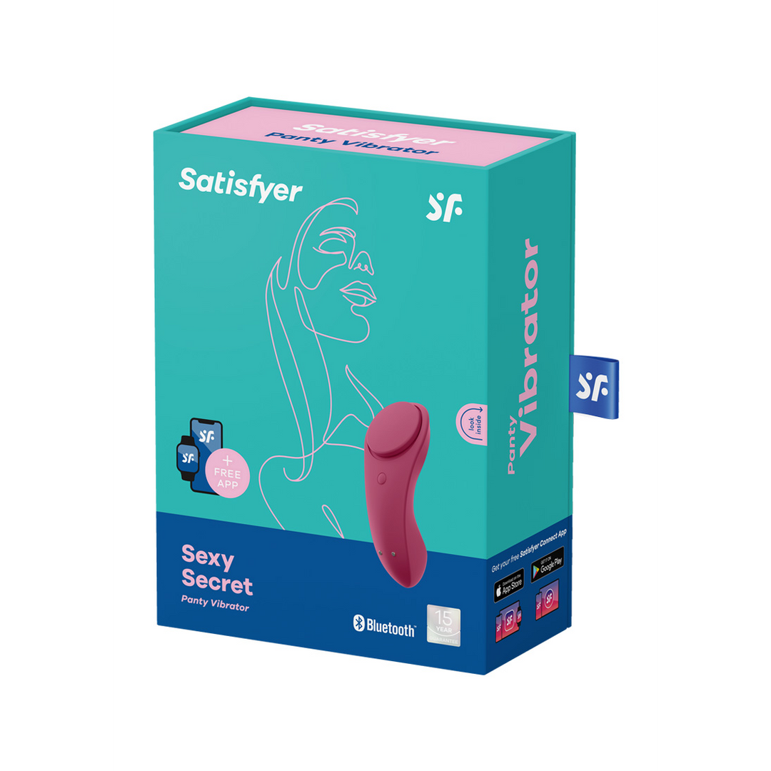 Satisfyer Sexy Secret - Panties Vibrator - Wijnrood (4061504003351)