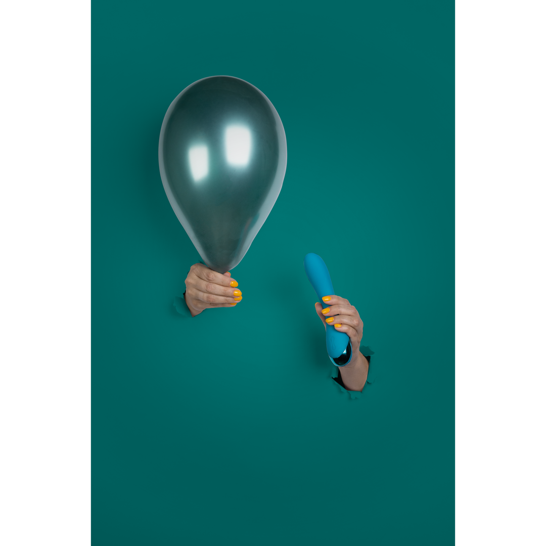 Loveline by shots Glad Siliconen G-Spot Vibrator - Teal Blauw (8714273051462)