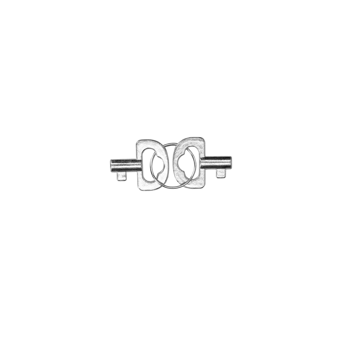 Ouch! by shots Spreader Bar met Hand- of Enkelboeien - Zilver (8714273047946)