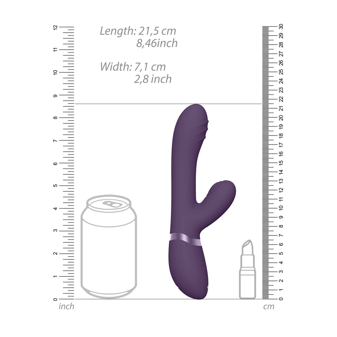 Vive by shots Tani - Finger Motion met Pulse-Wave Vibrator - Paars (7423522539590)